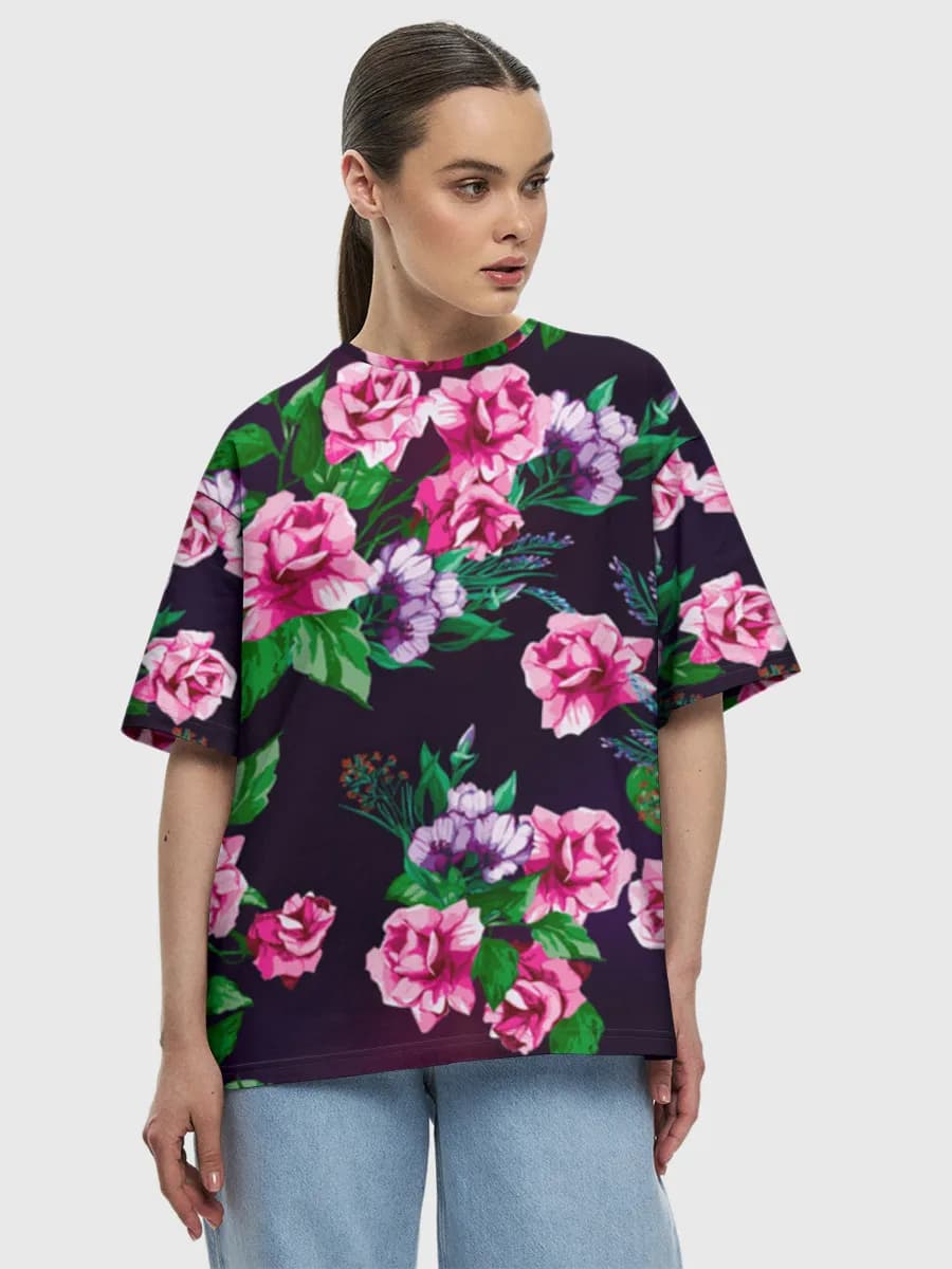 Women's oversized cotton T-shirt