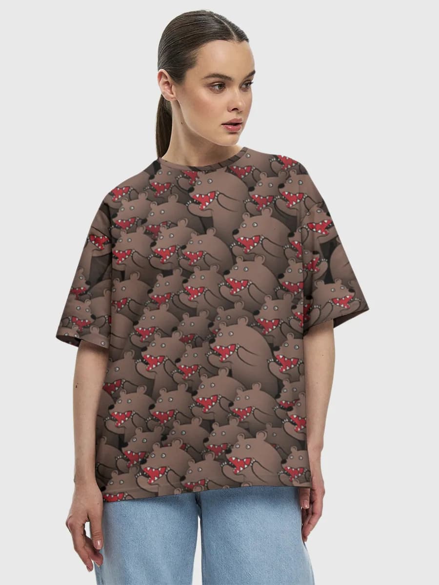 Women's oversized cotton T-shirt