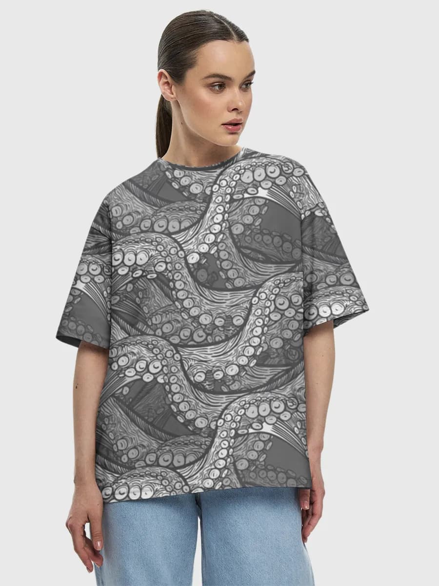 Women's oversized cotton T-shirt