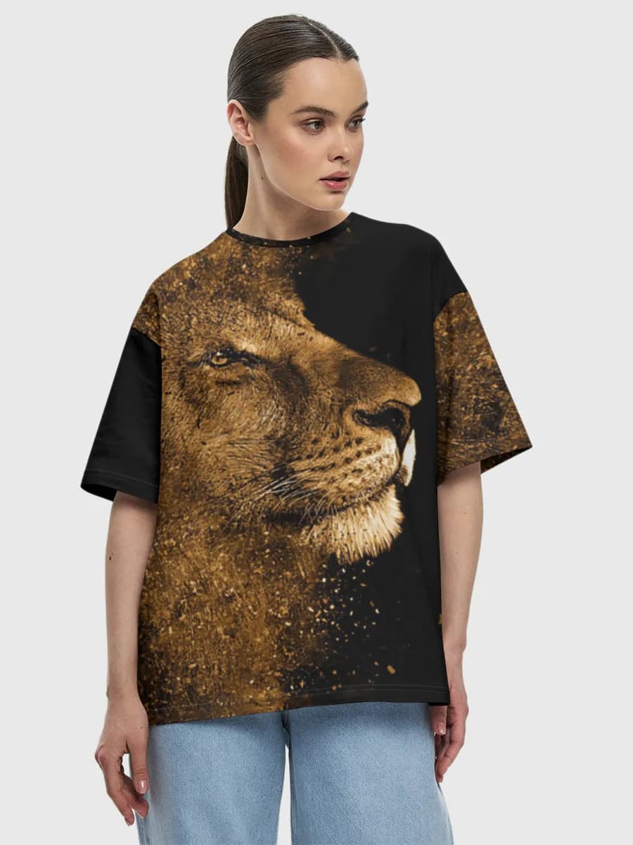 Women's oversized cotton T-shirt