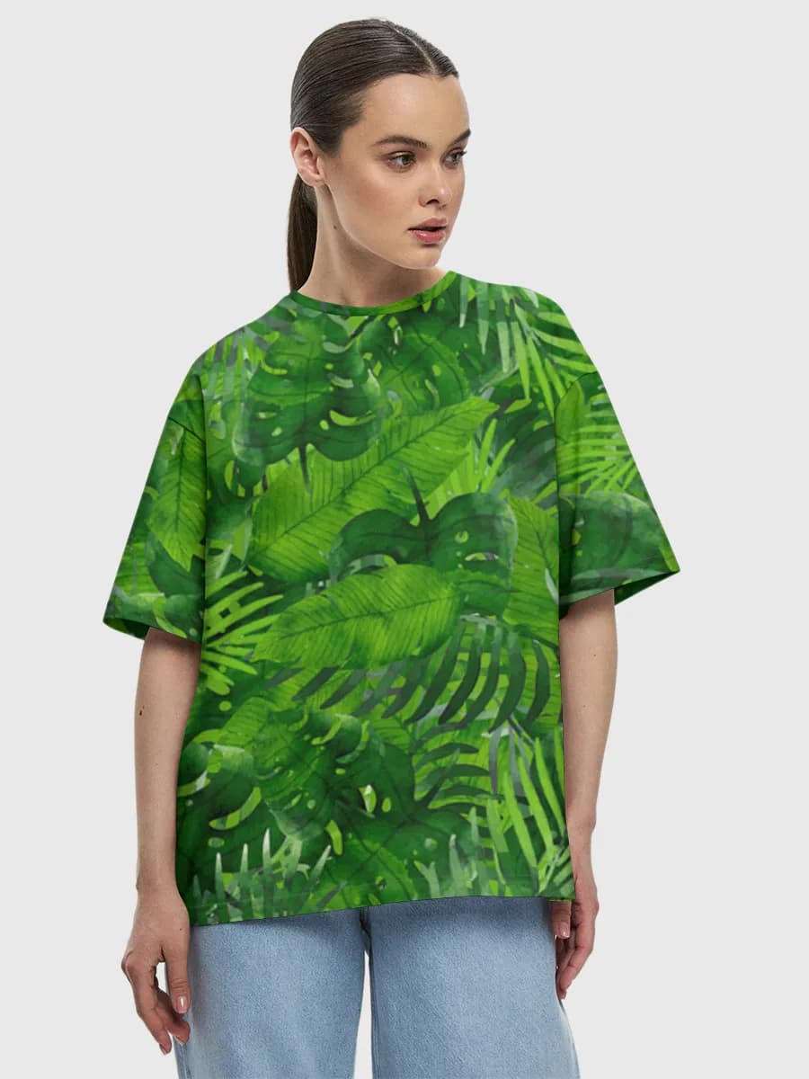Watercolor Tropical Jungle Leaves