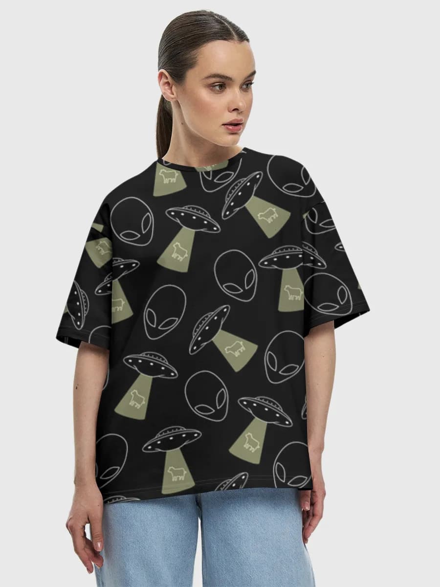 Women's oversized cotton T-shirt
