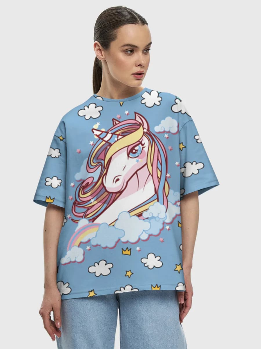 Women's oversized cotton T-shirt