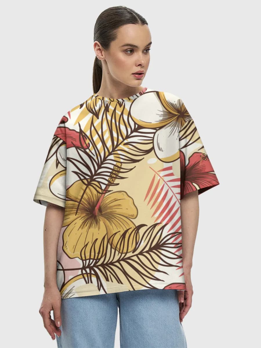 Women's oversized cotton T-shirt
