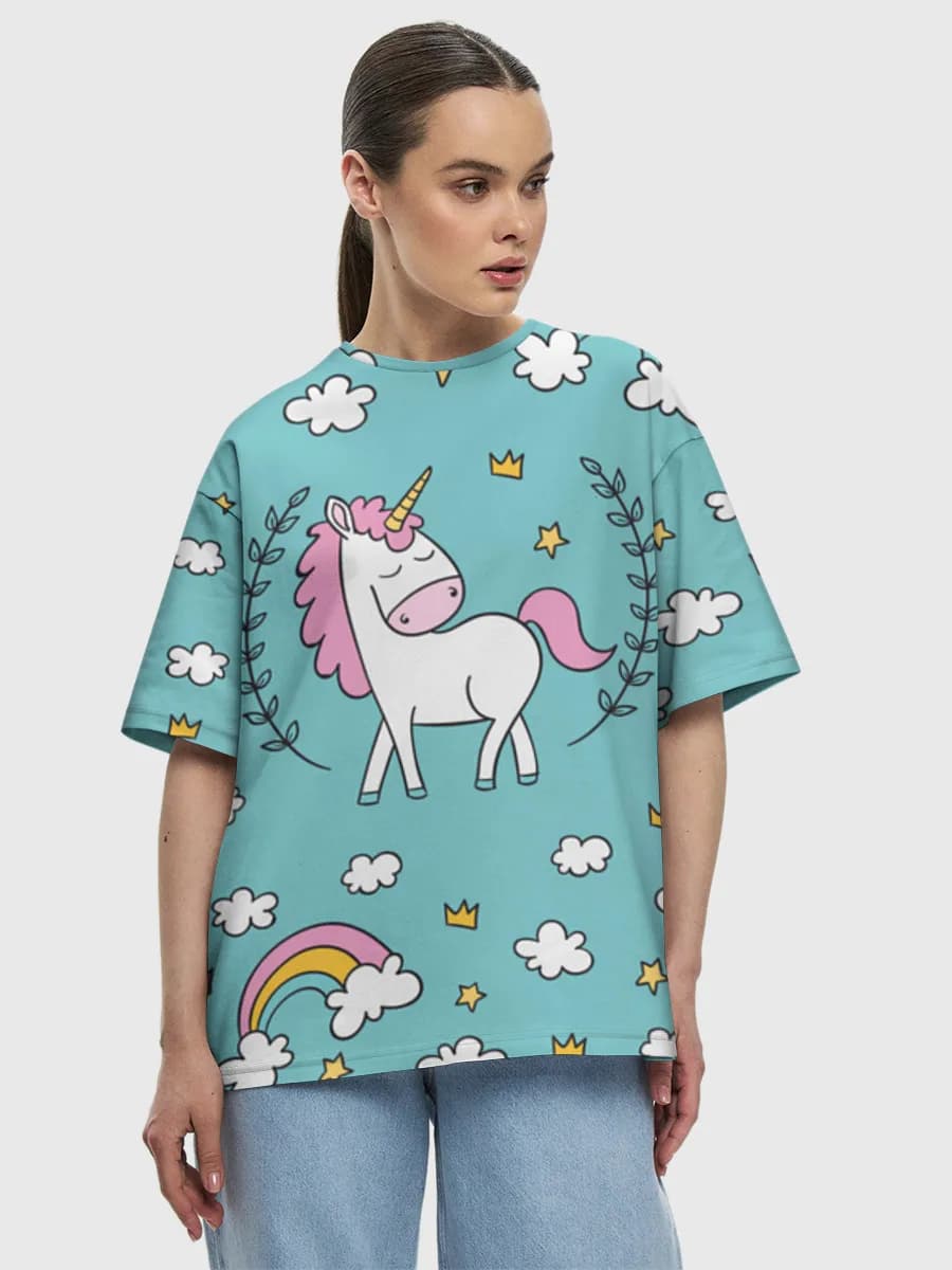 Women's oversized cotton T-shirt