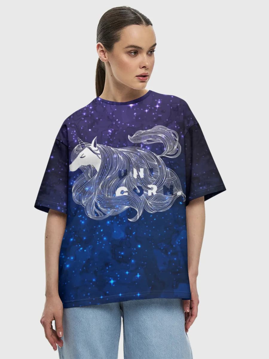 Women's oversized cotton T-shirt
