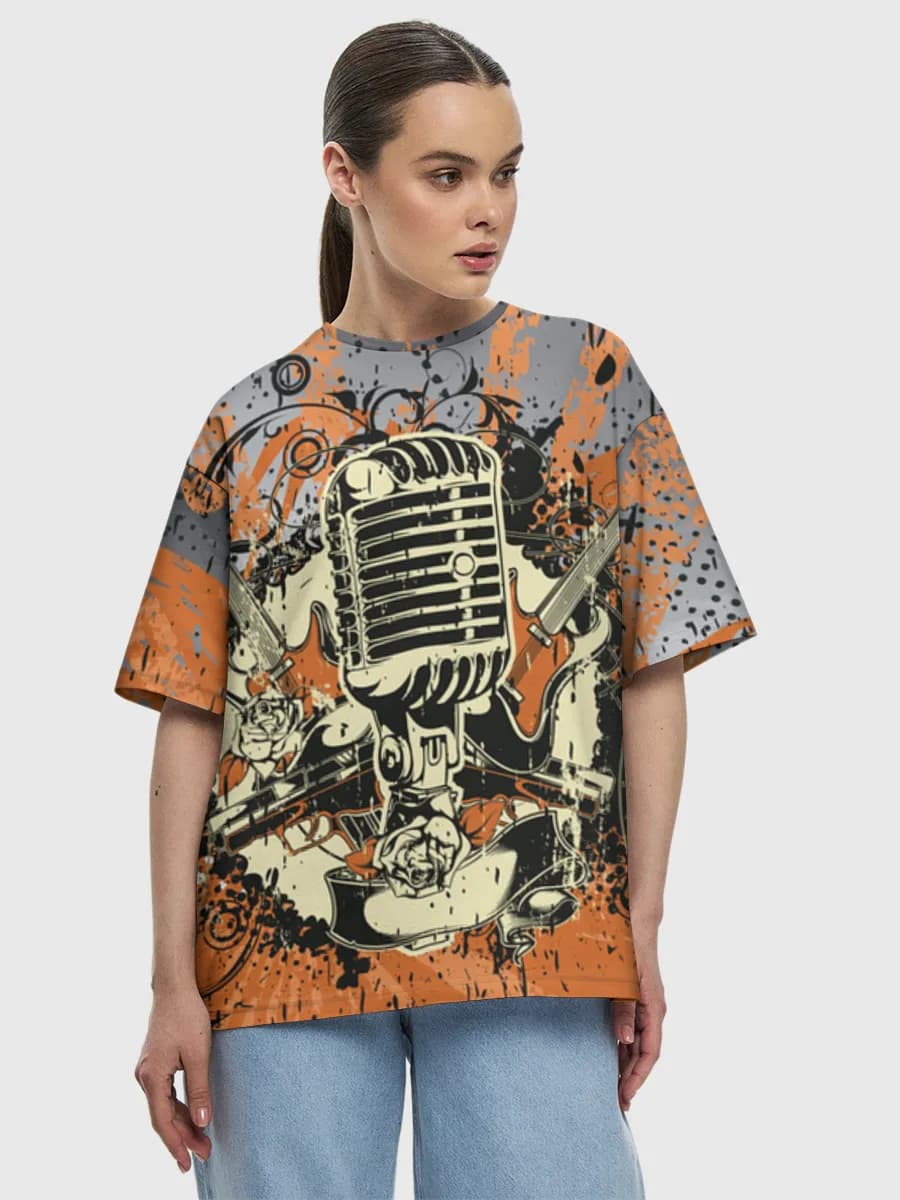 Women's oversized cotton T-shirt