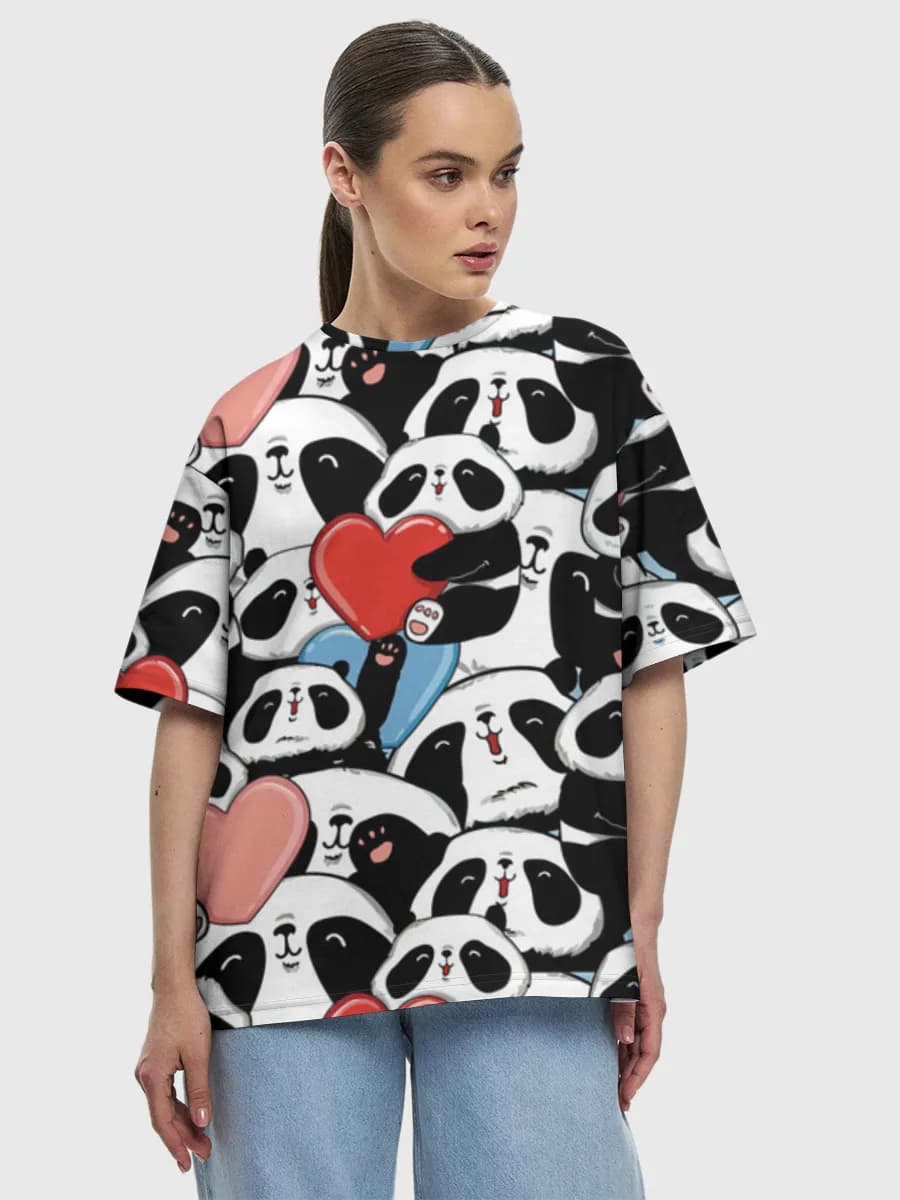 Panda Love Hearts