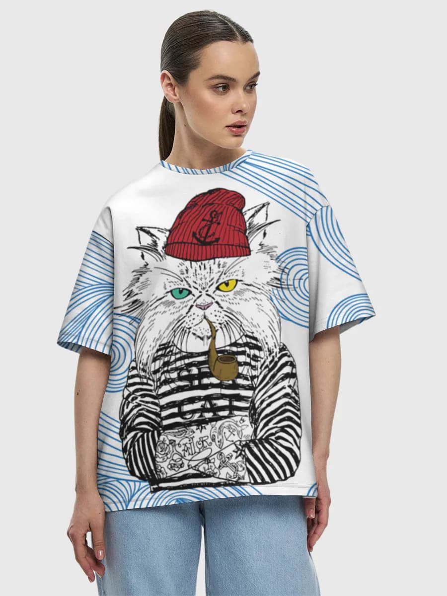 Women's oversized cotton T-shirt