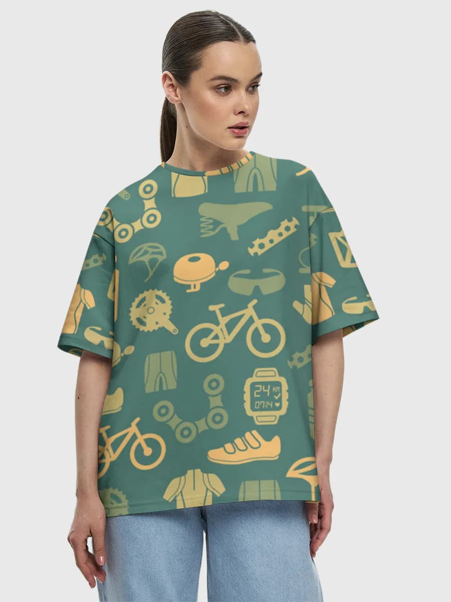 Women's oversized cotton T-shirt