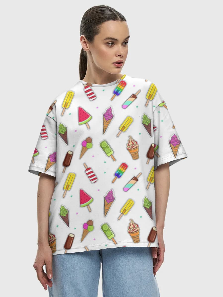 Women's oversized cotton T-shirt