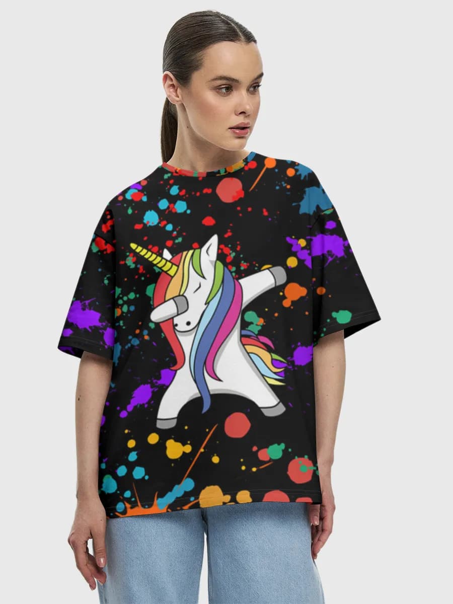Women's oversized cotton T-shirt