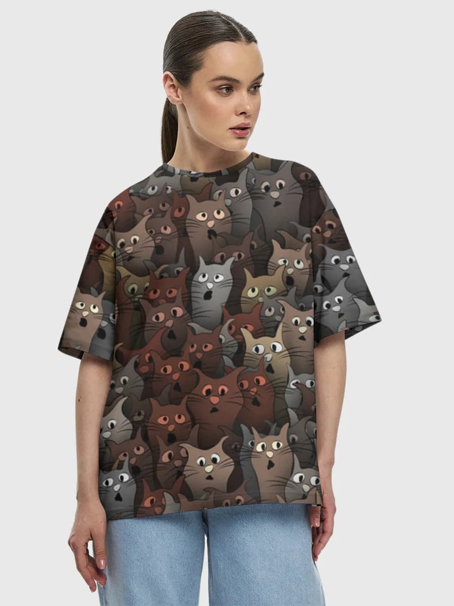 Women's oversized cotton T-shirt