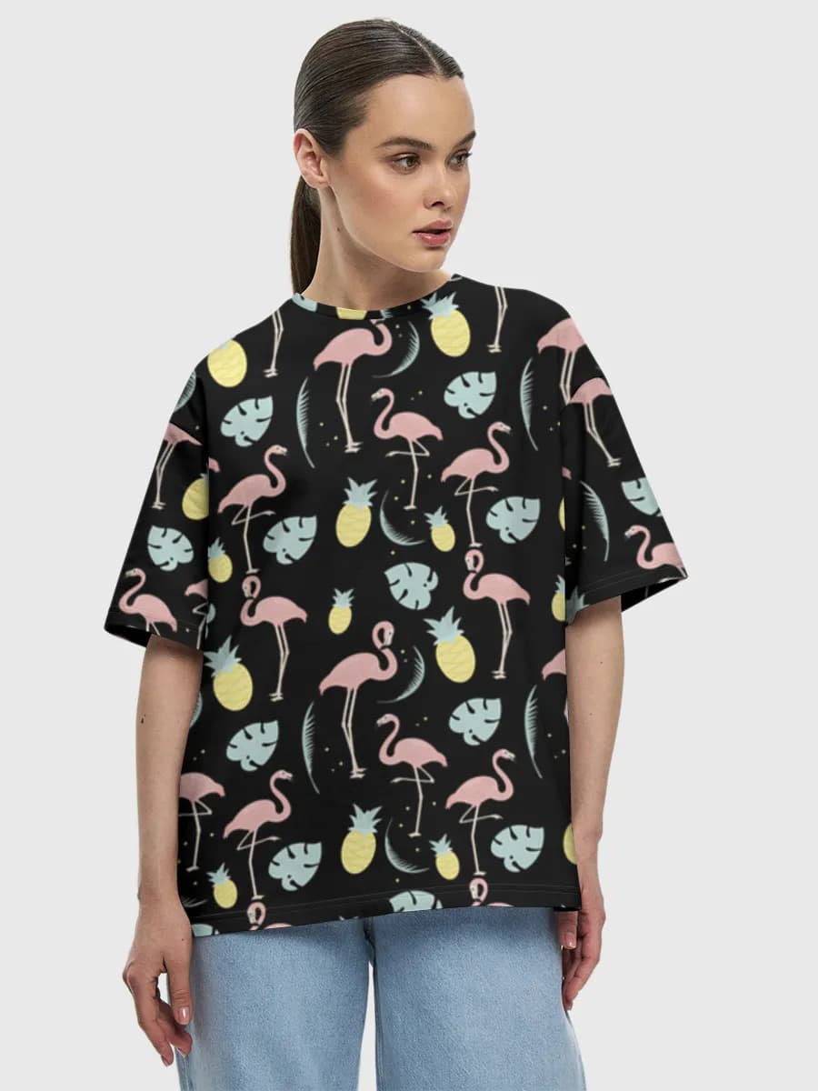 Women's oversized cotton T-shirt