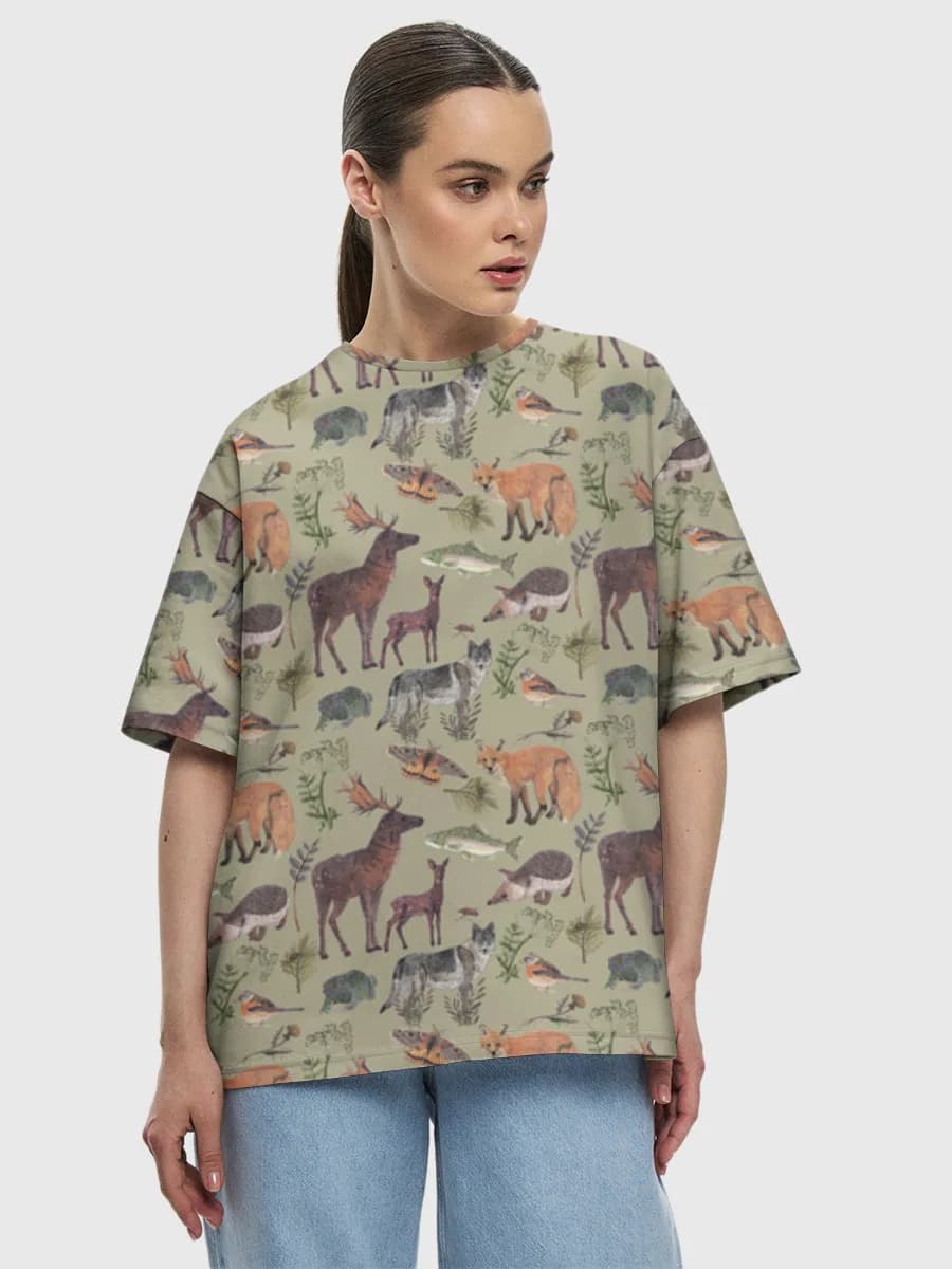 Women's oversized cotton T-shirt