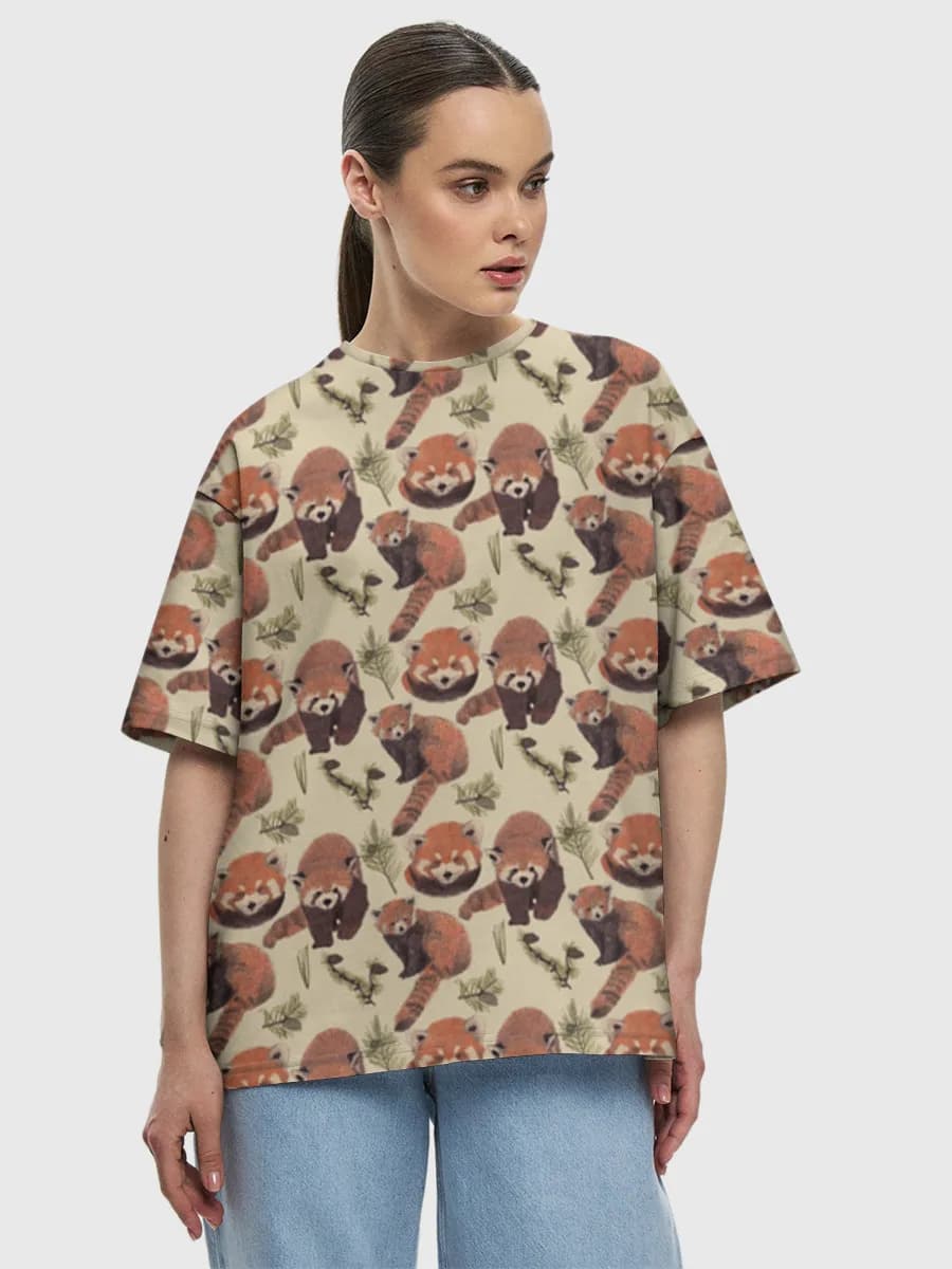 Women's oversized cotton T-shirt