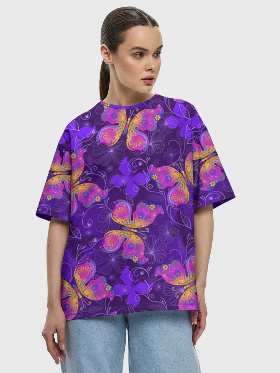 Women's oversized cotton T-shirt