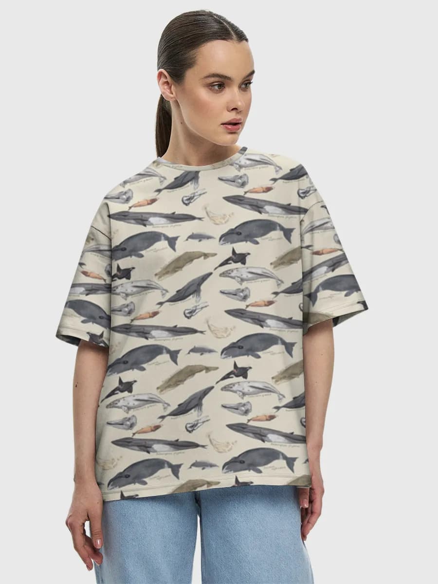 Women's oversized cotton T-shirt