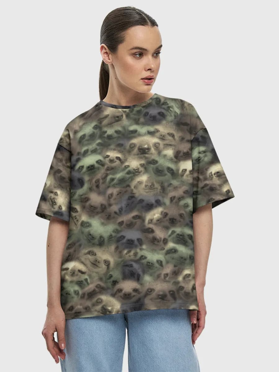 Women's oversized cotton T-shirt