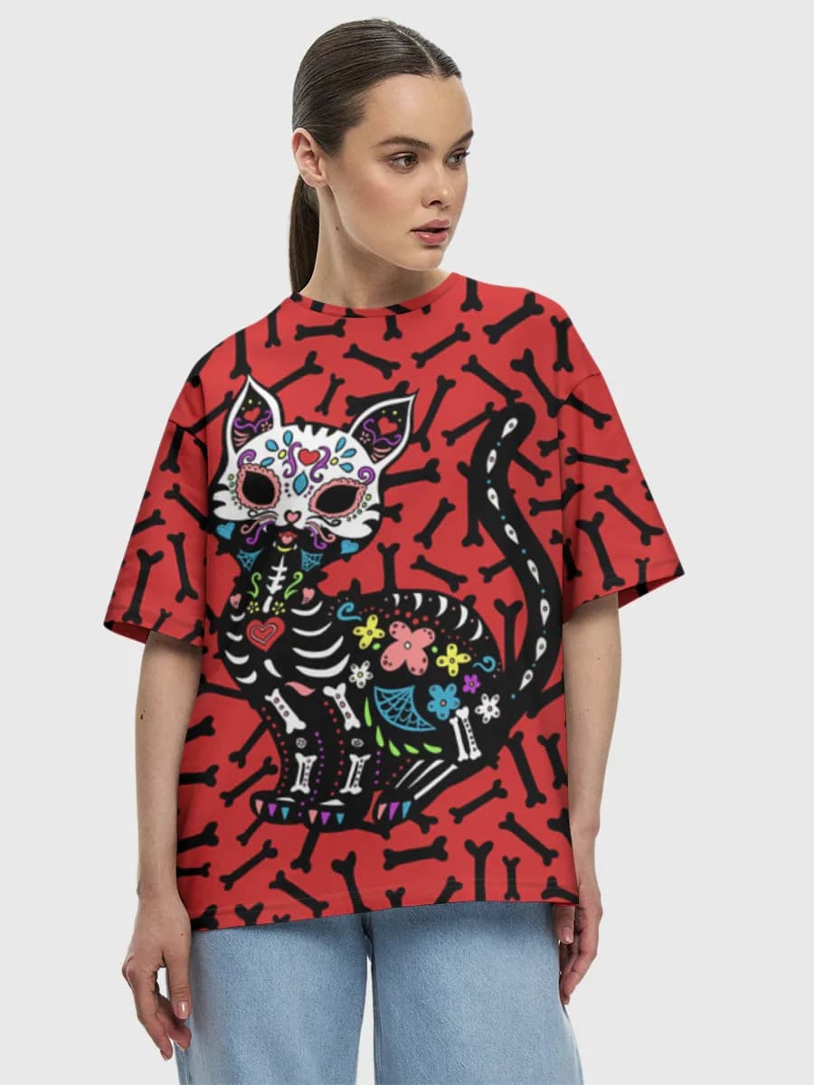 Women's oversized cotton T-shirt