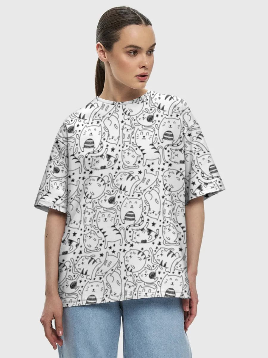 Women's oversized cotton T-shirt