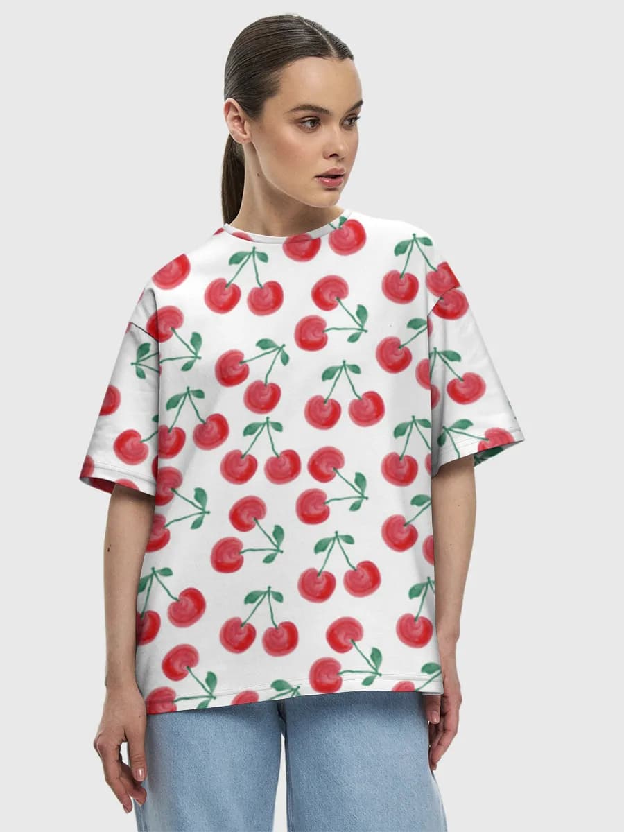 Women's oversized cotton T-shirt