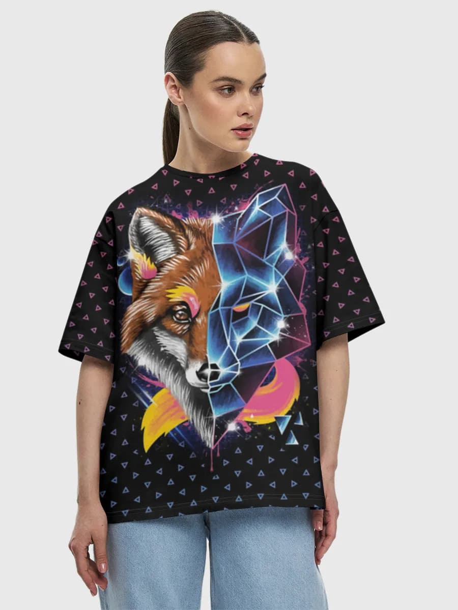 Women's oversized cotton T-shirt