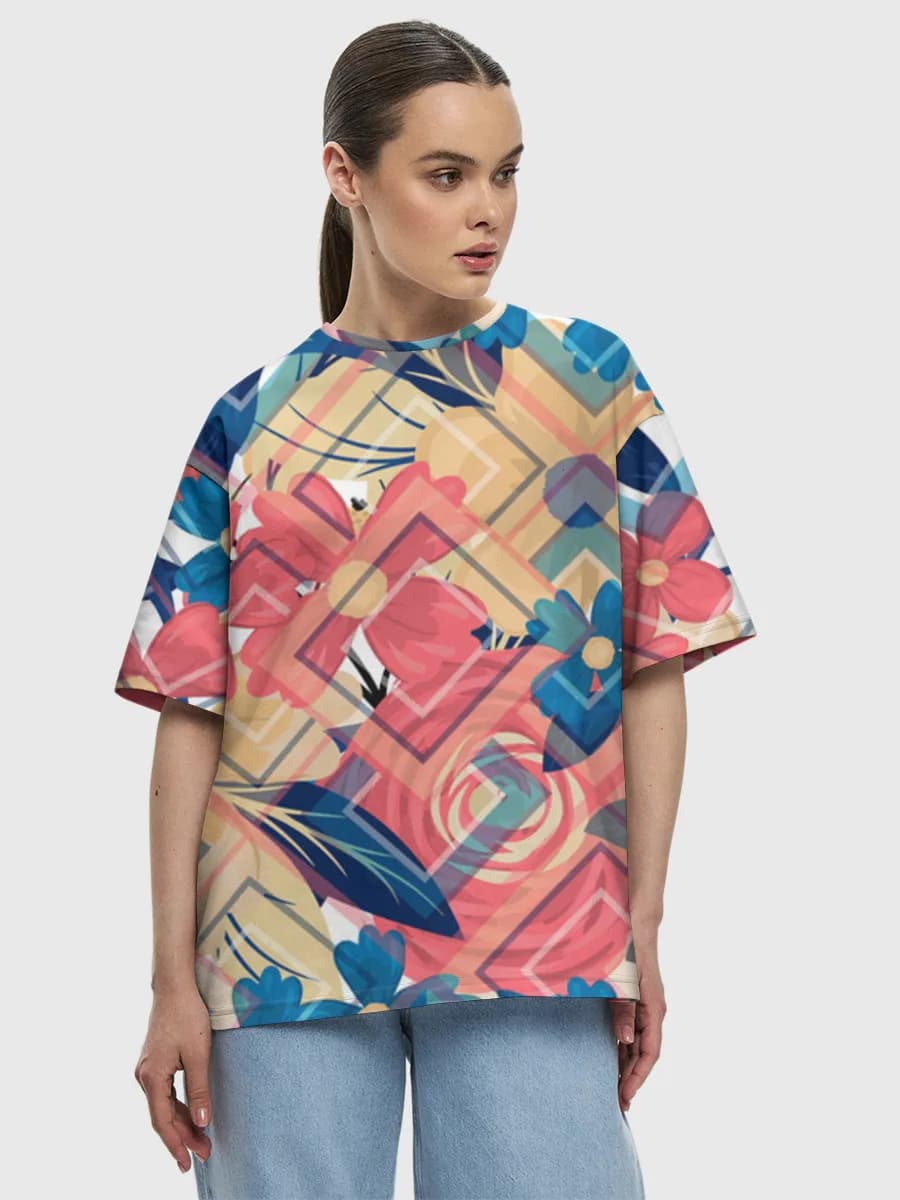 Women's oversized cotton T-shirt