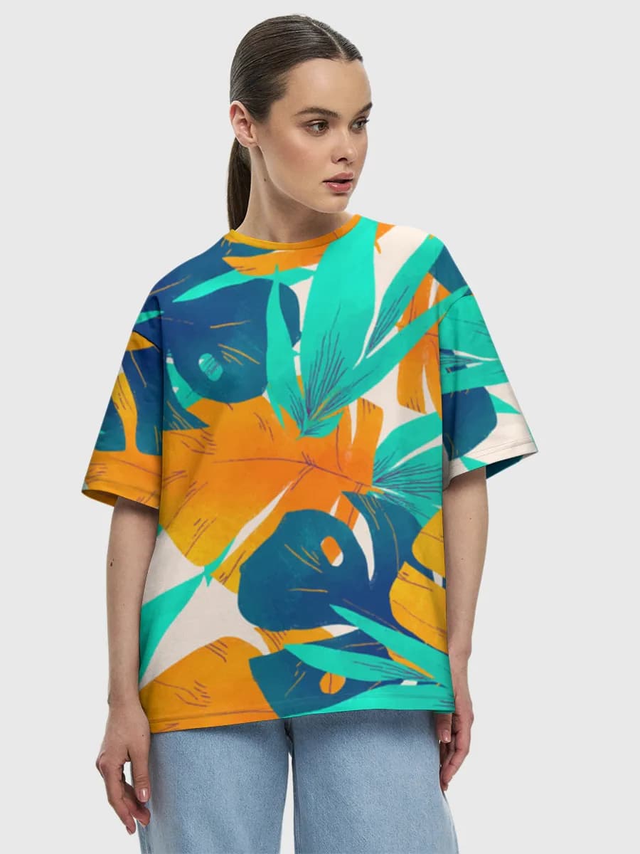 Women's oversized cotton T-shirt