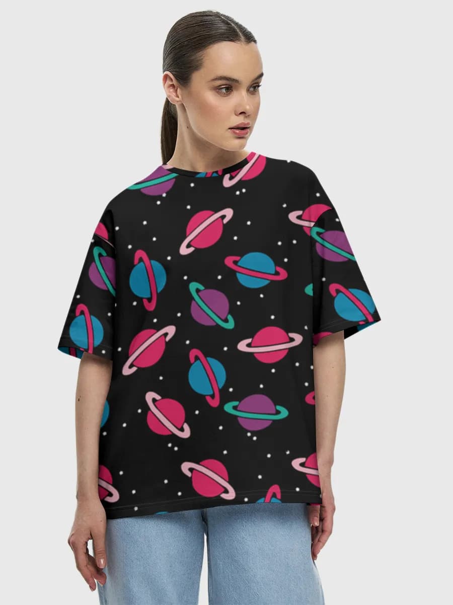 Women's oversized cotton T-shirt