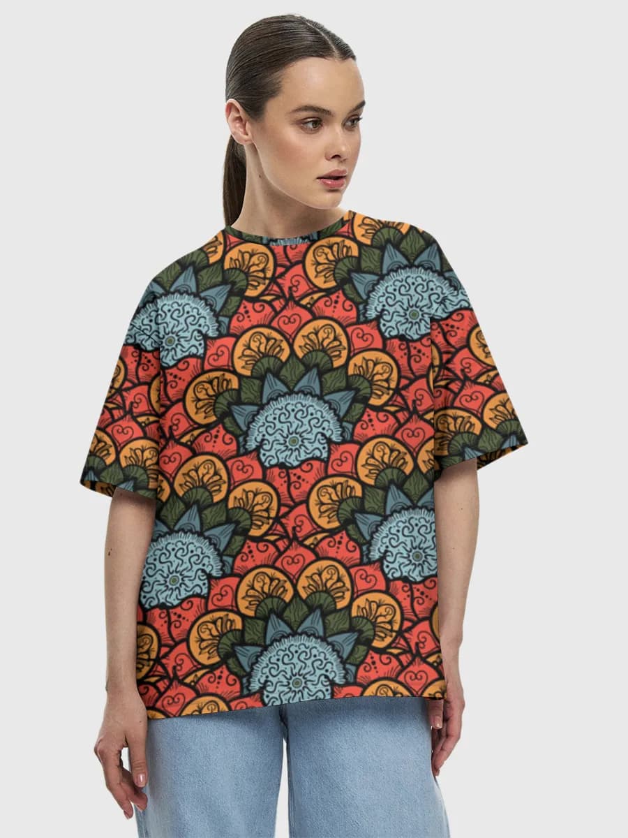 Women's oversized cotton T-shirt