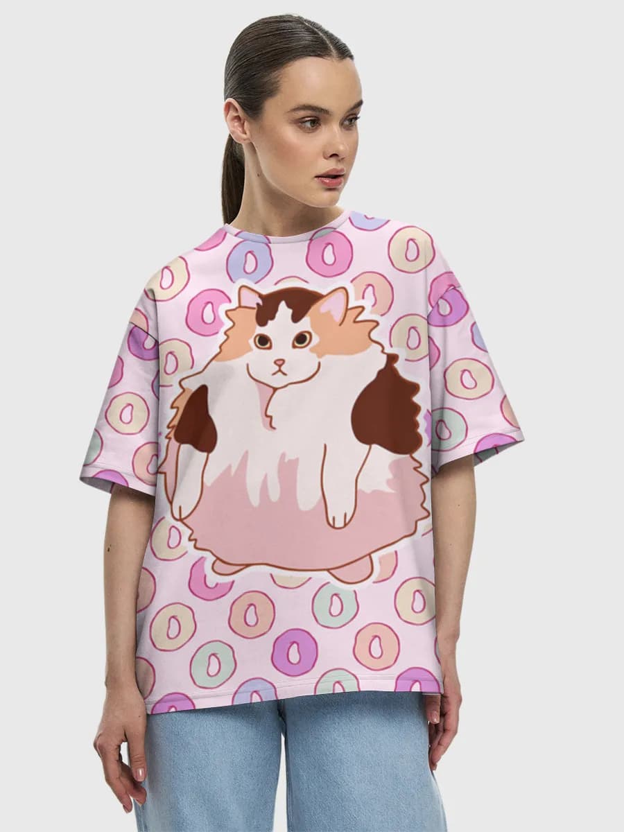 Women's oversized cotton T-shirt