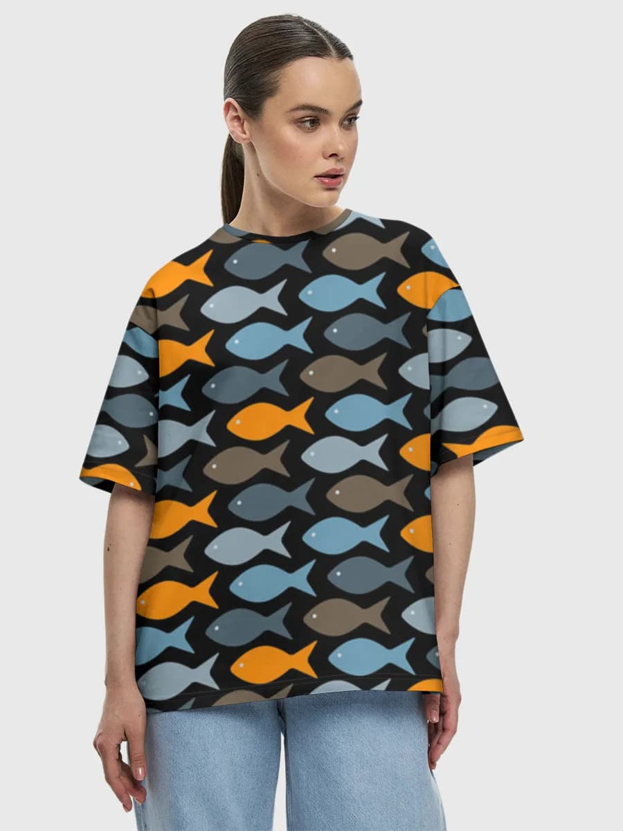 Women's oversized cotton T-shirt