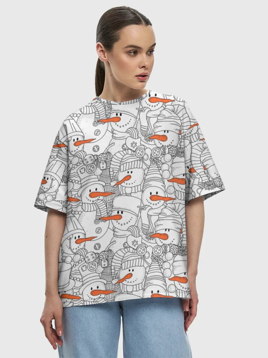 Women's oversized cotton T-shirt