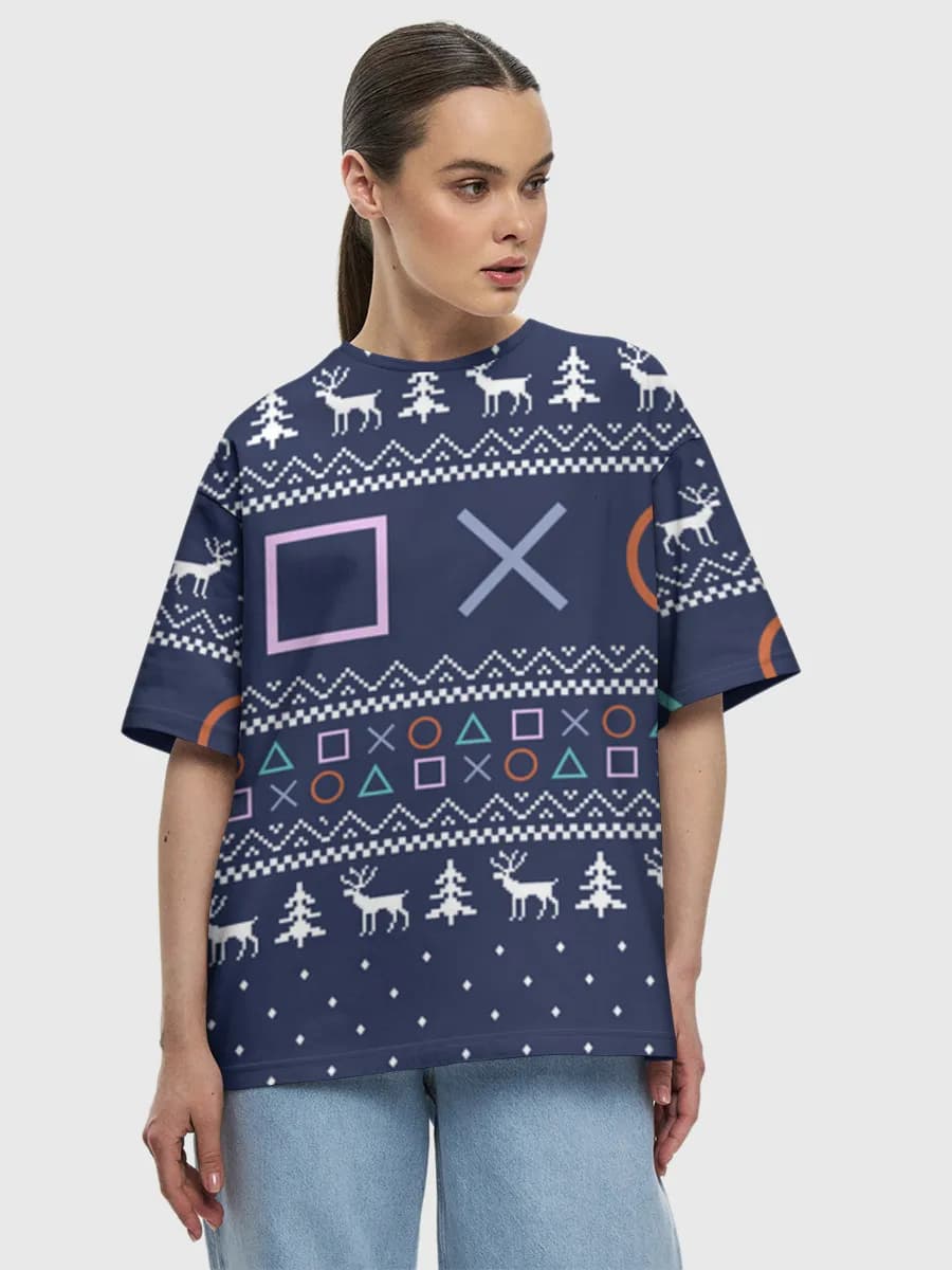 Women's oversized cotton T-shirt