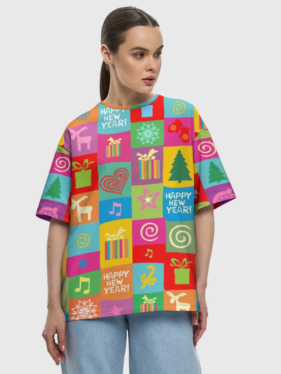 Women's oversized cotton T-shirt