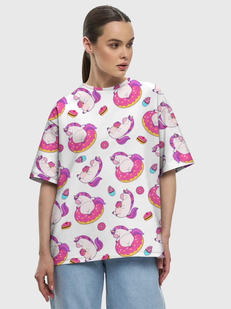 Women's oversized cotton T-shirt