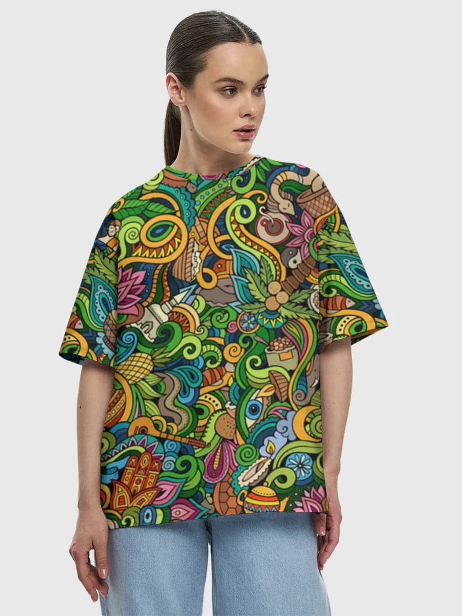 Women's oversized cotton T-shirt