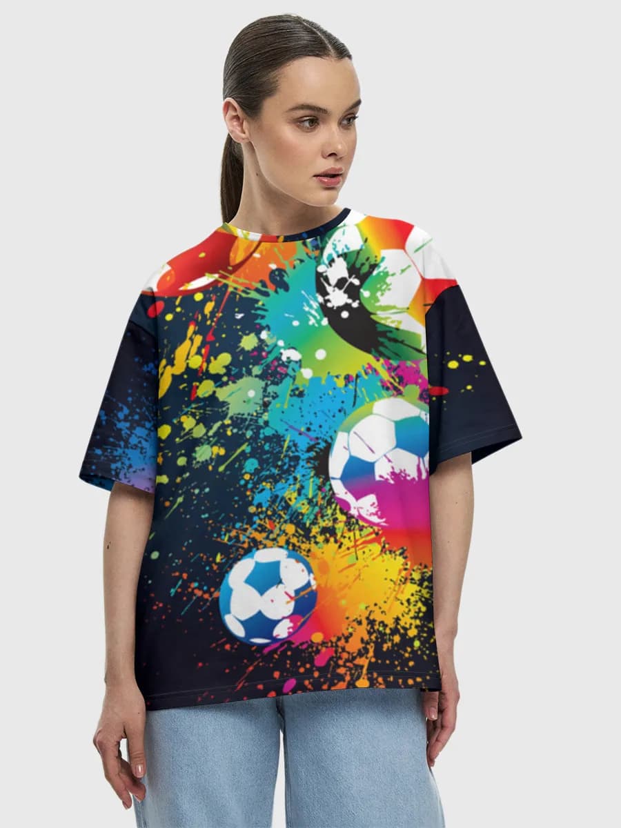 Women's oversized cotton T-shirt