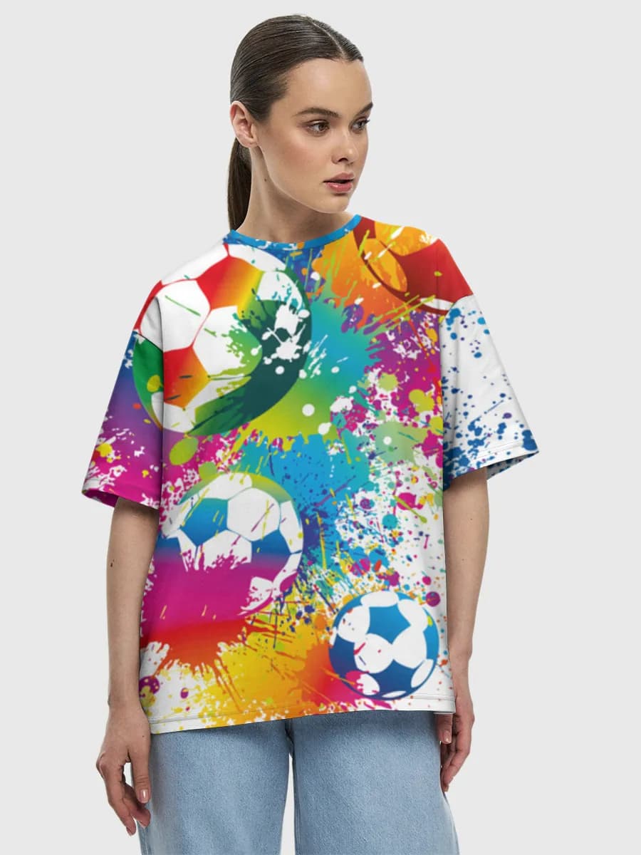 Women's oversized cotton T-shirt