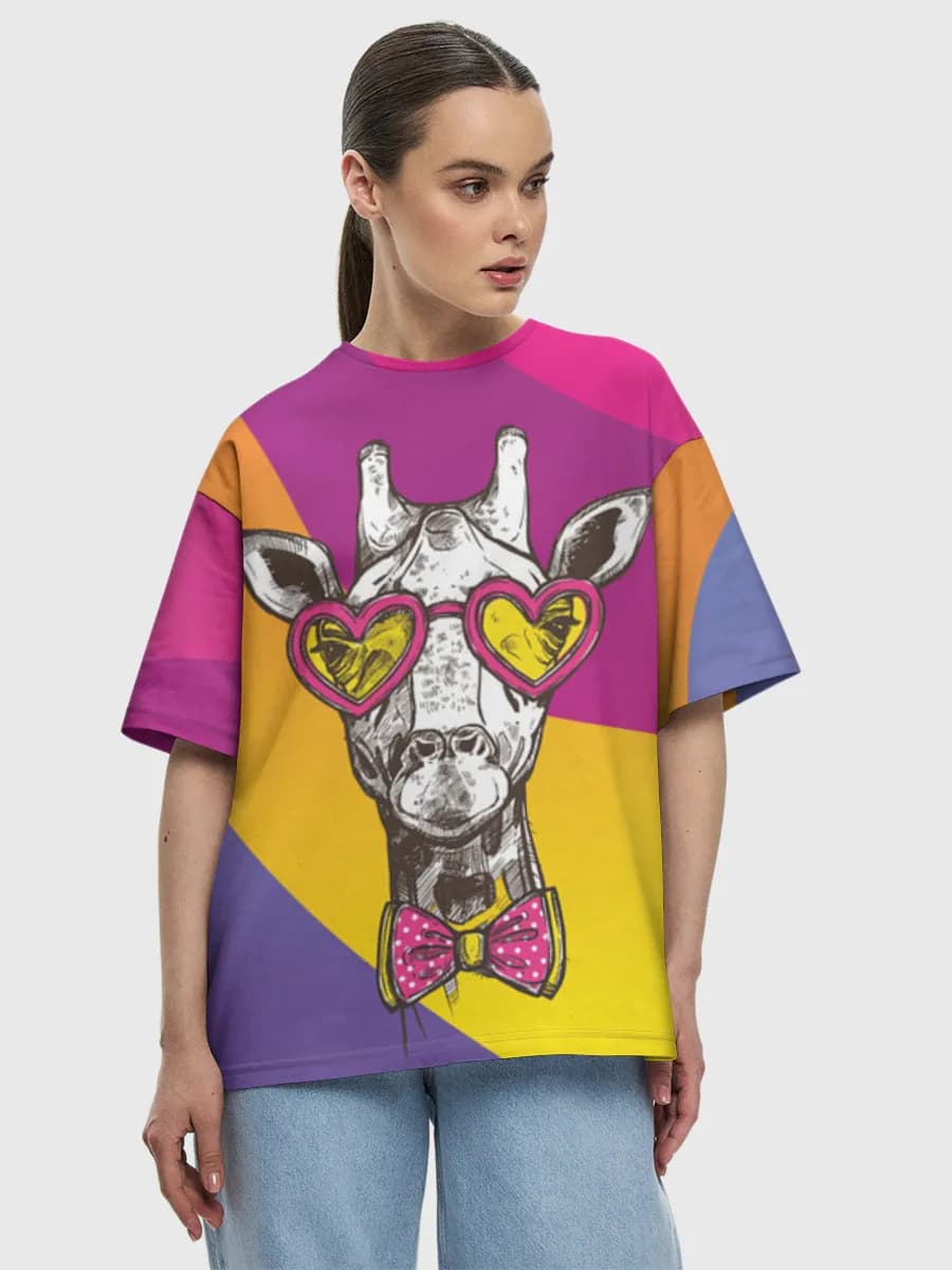 Women's oversized cotton T-shirt