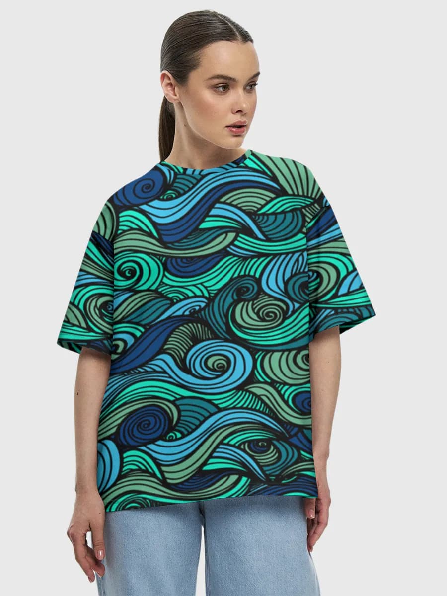 Women's oversized cotton T-shirt