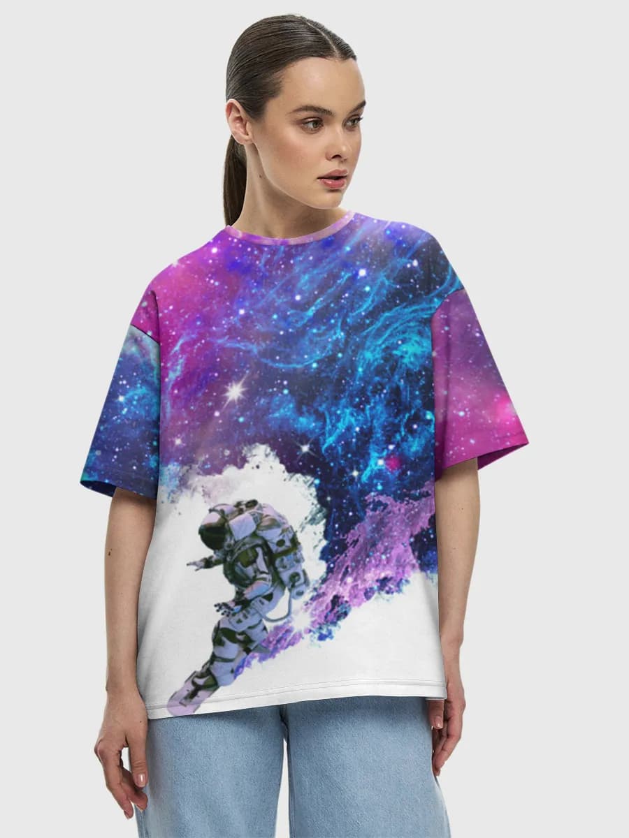 Women's oversized cotton T-shirt