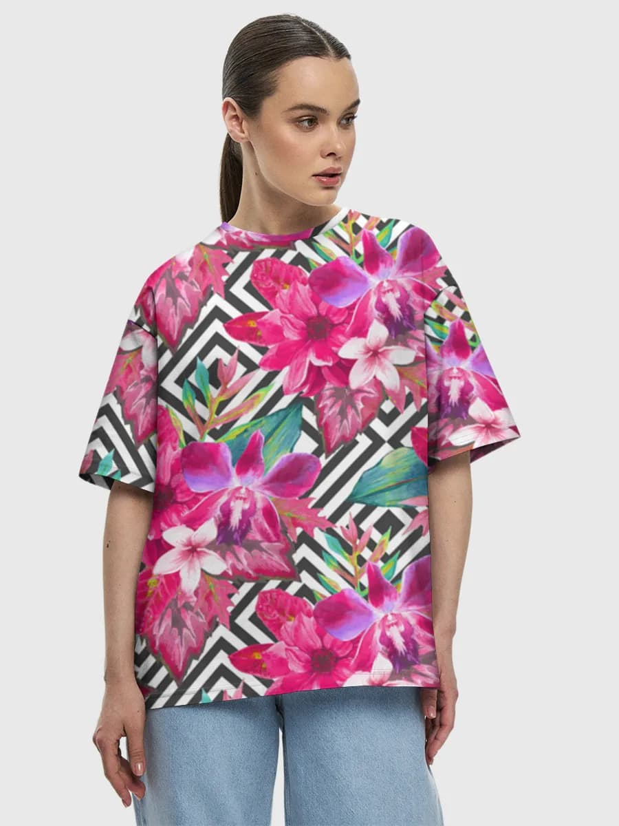 Women's oversized cotton T-shirt