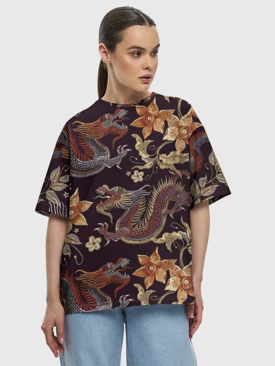Ornate Floral Dragons