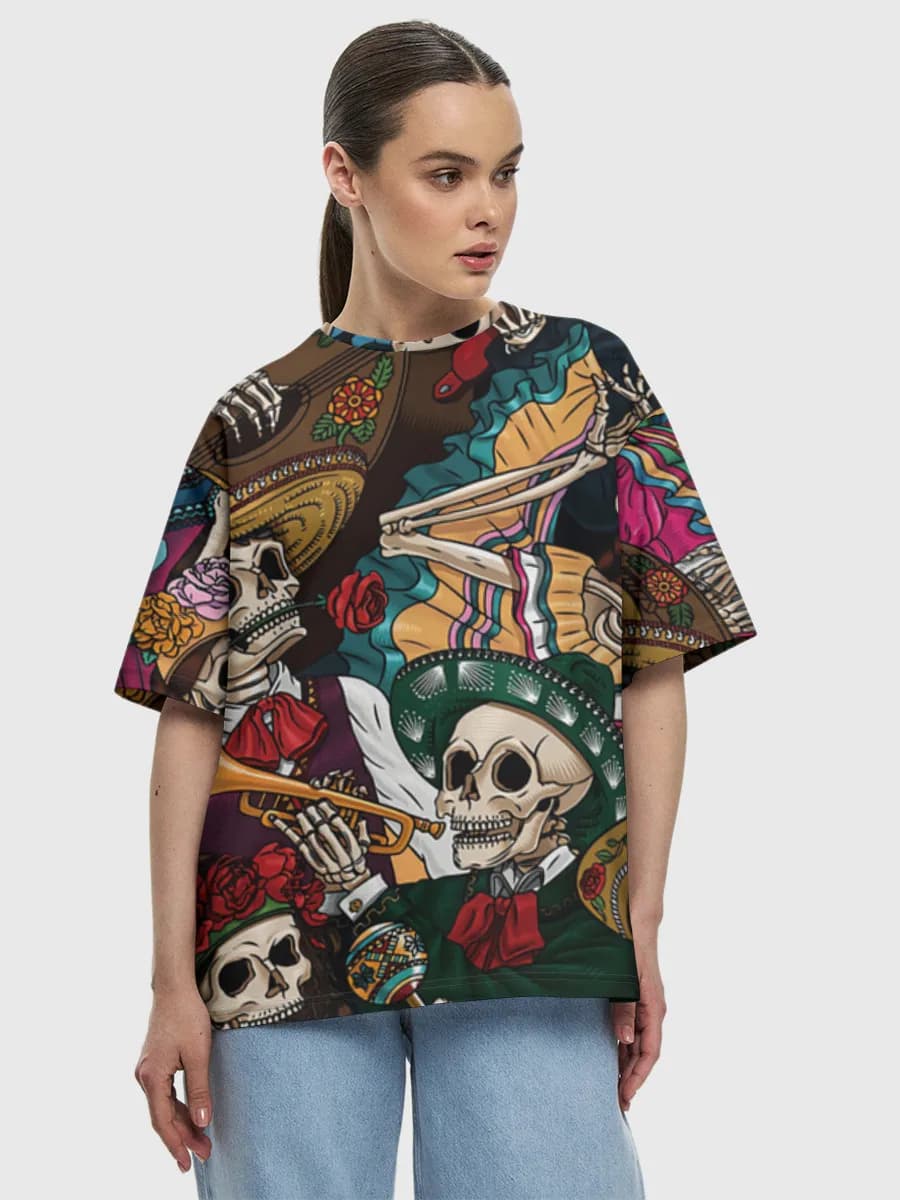 Women's oversized cotton T-shirt