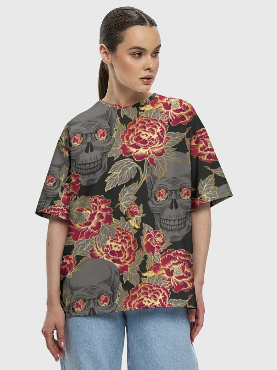 Women's oversized cotton T-shirt