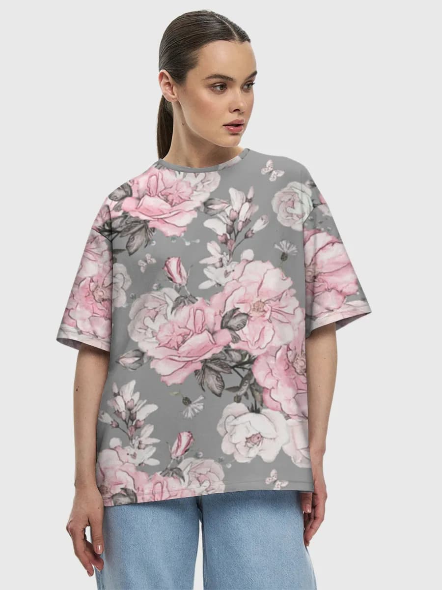 Women's oversized cotton T-shirt