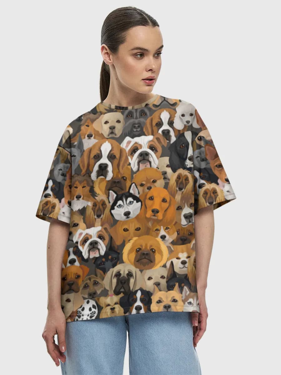 Women's oversized cotton T-shirt
