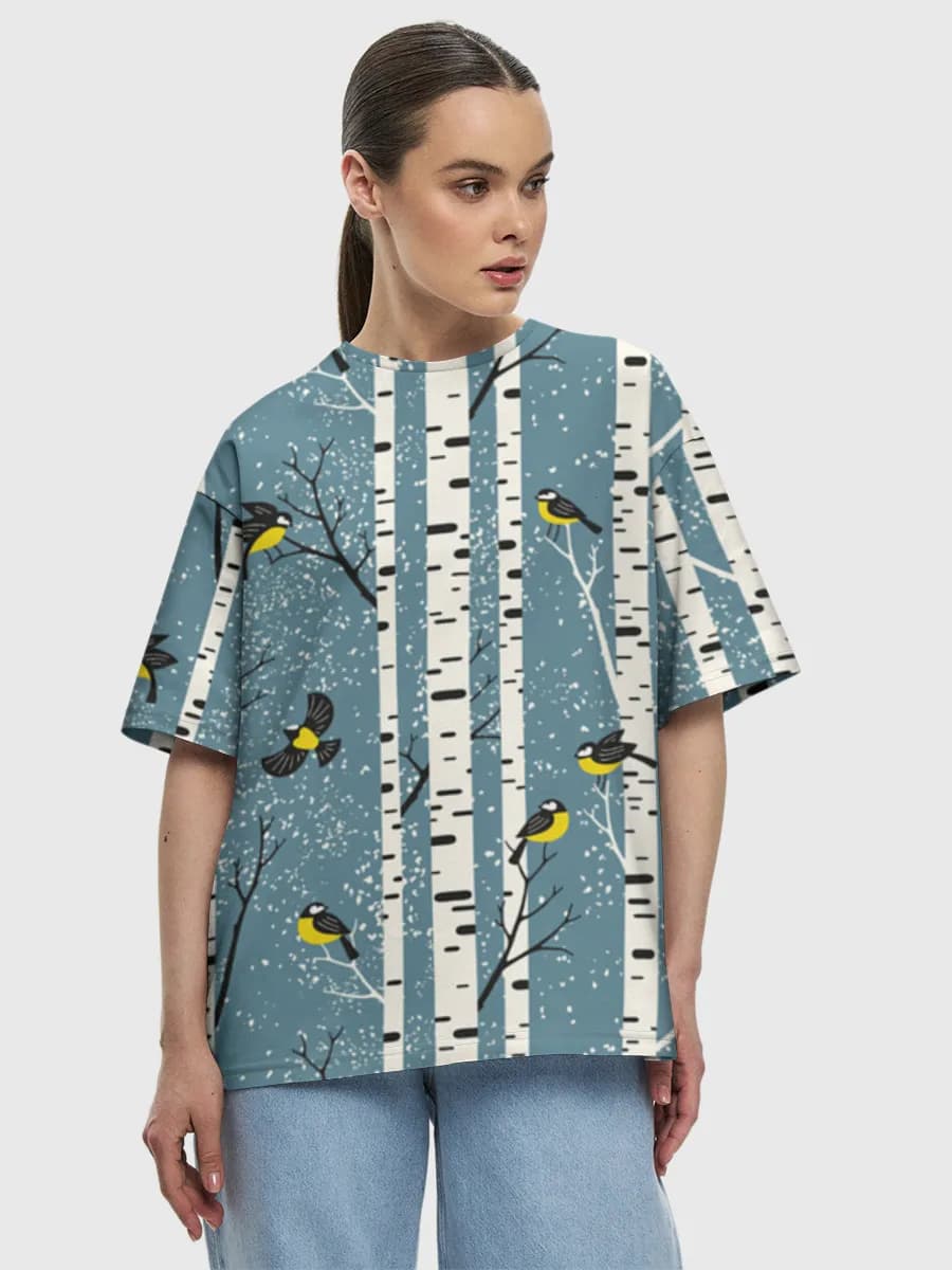 Women's oversized cotton T-shirt